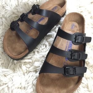 Birkenstock Birko-Flor Soft Footbed Black Sandal